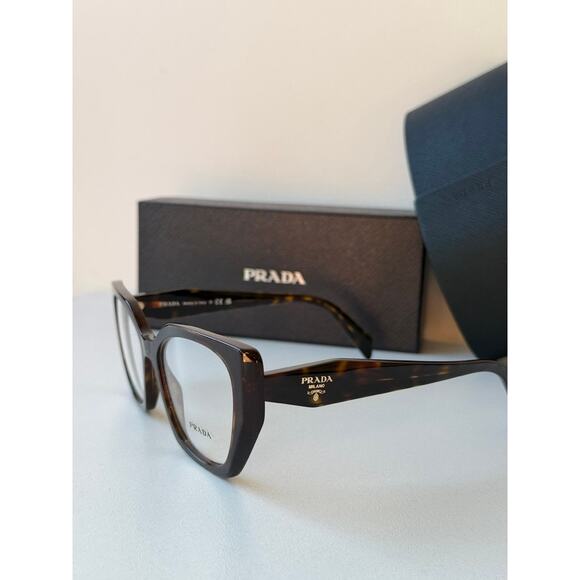 Copied - NEW Prada PR18WV Eyeglass Frames in Caramel Brown - Picture 3 of 6